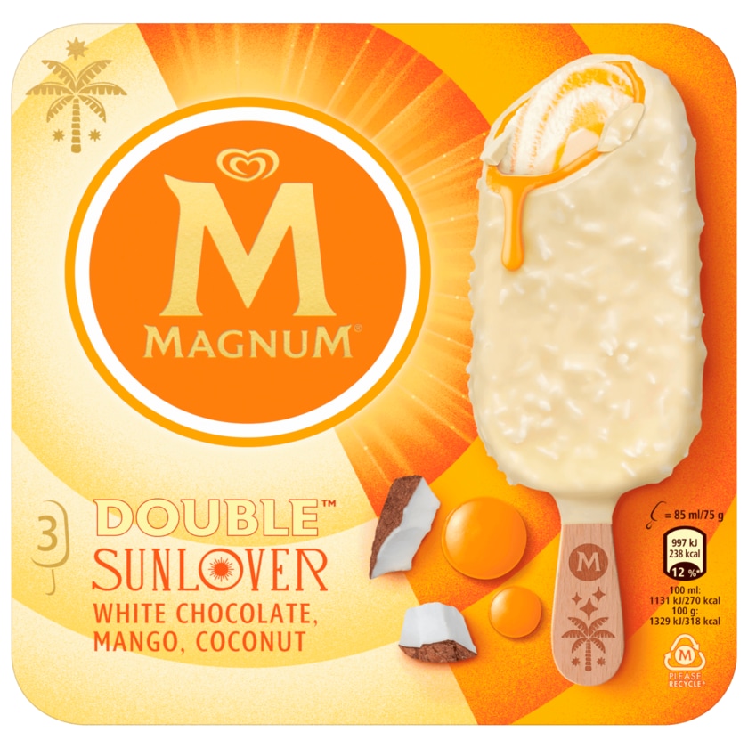 Magnum Eis Double Sunlover 3x85ml